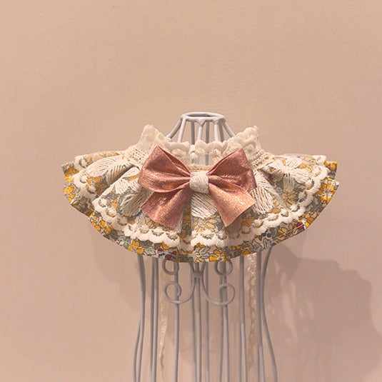 Pet Floral Ruffle Bandana