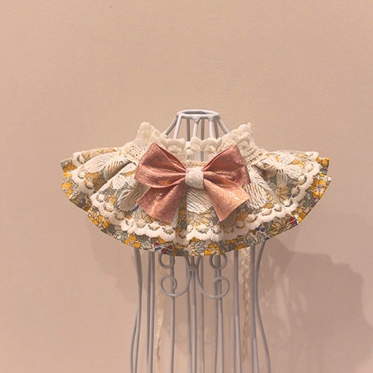 Pet Floral Ruffle Bandana